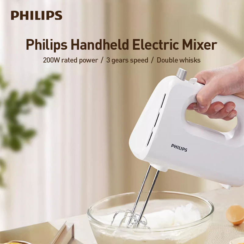 Kitchen Appliances In White - Batedor de ovos elétrico portátil Philips,