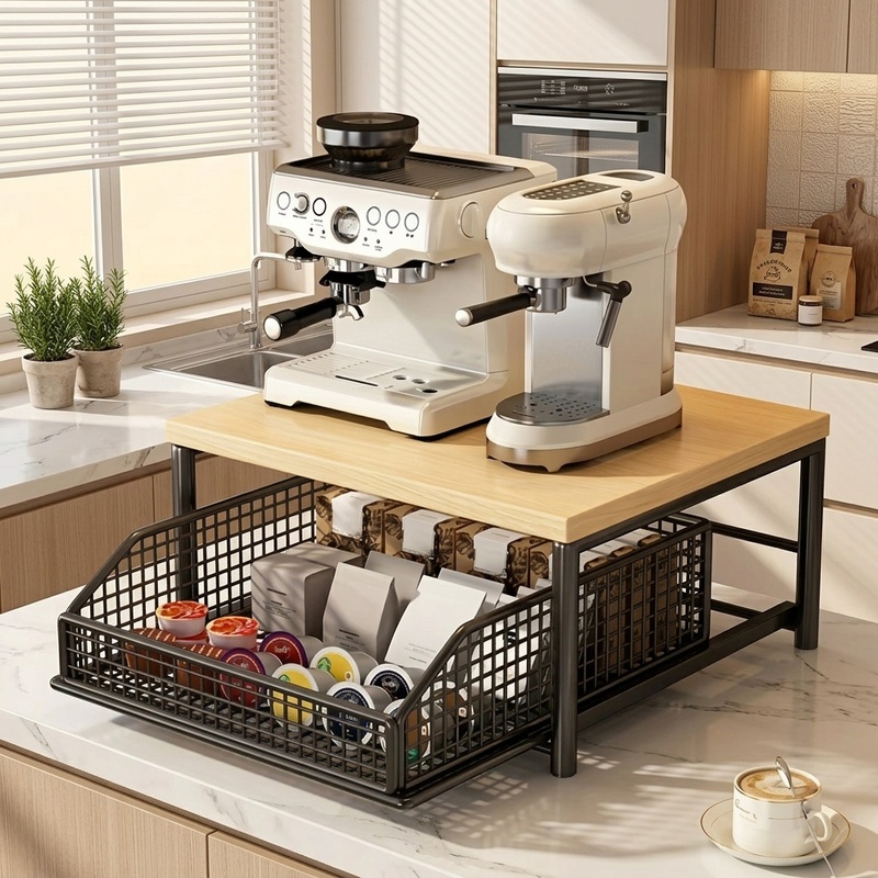 Kitchen Appliances Oven - Prateleira Moderna para Micro-ondas, Organizador de