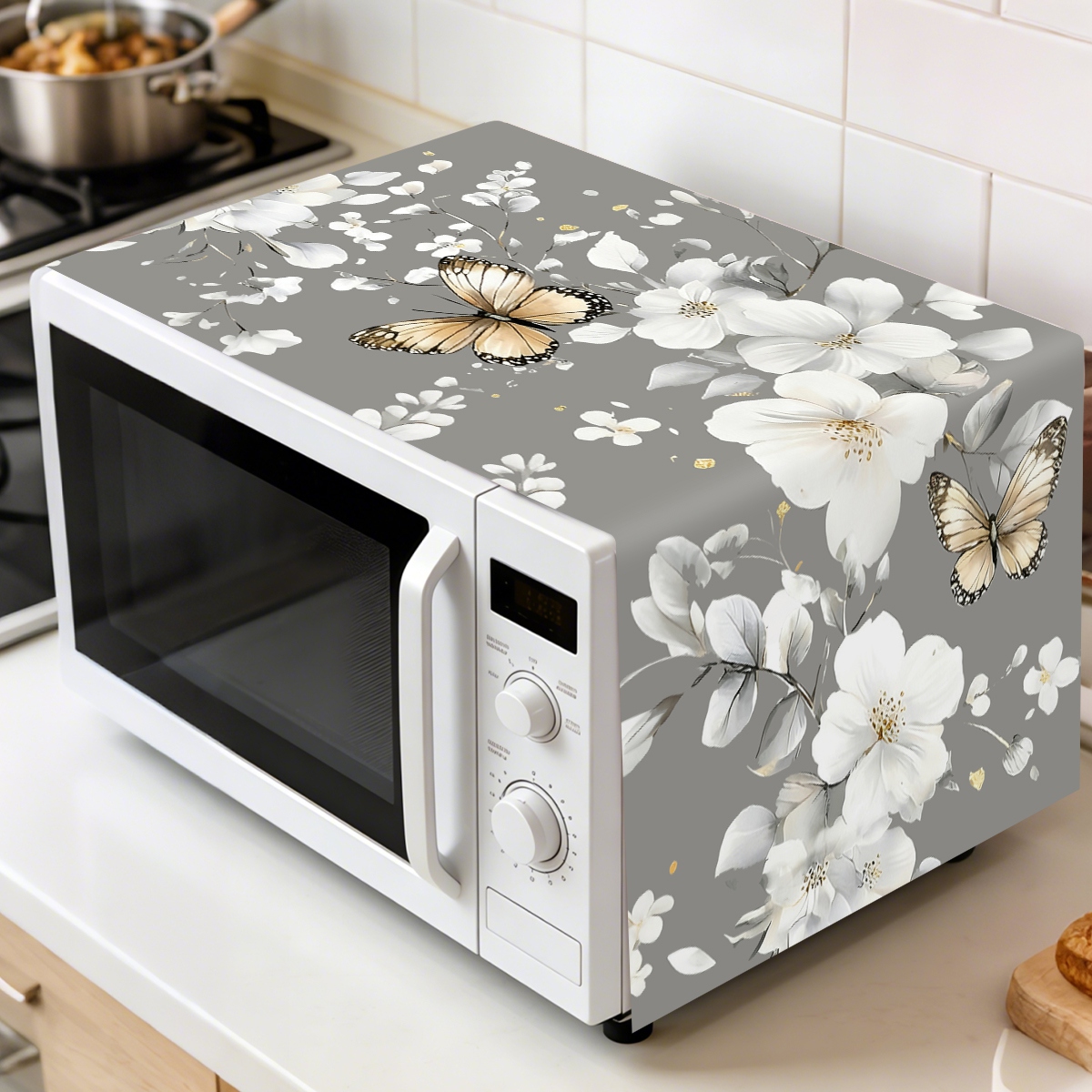 Kitchen Appliances In White - 1 unidade Capa Protetora Branca para