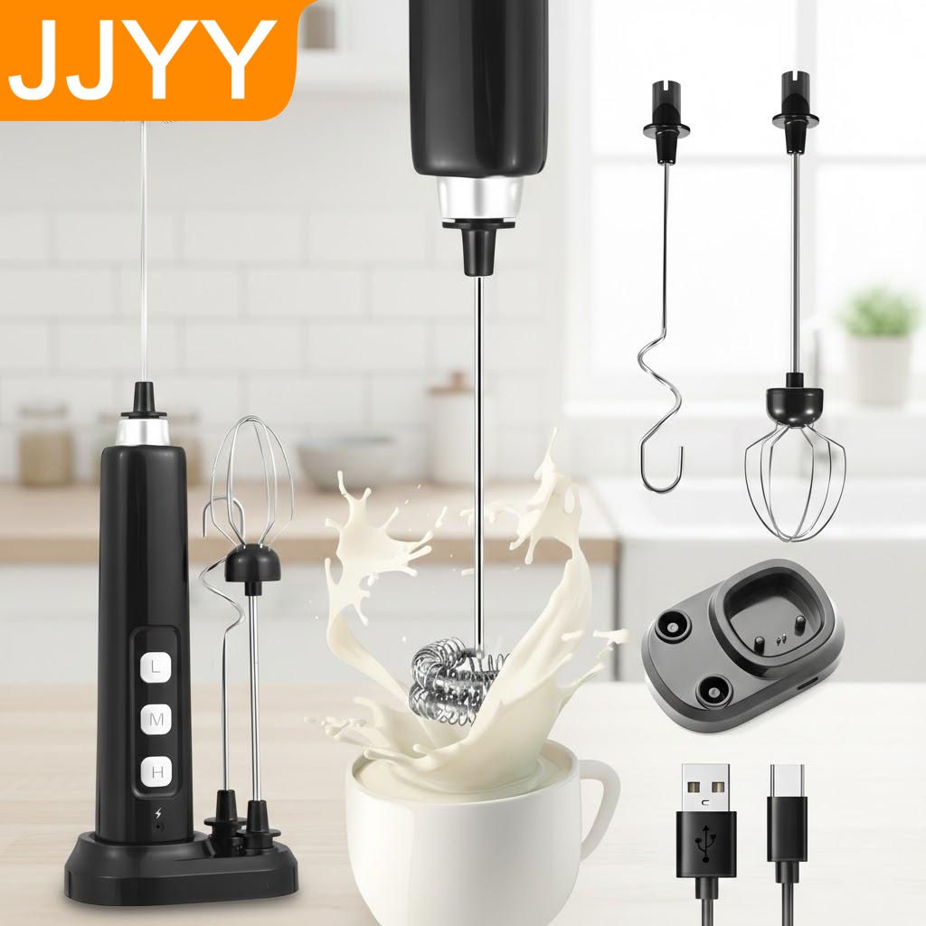 Yogurt Maker Electric - Batedor de Leite Portátil Recarregável USB,
