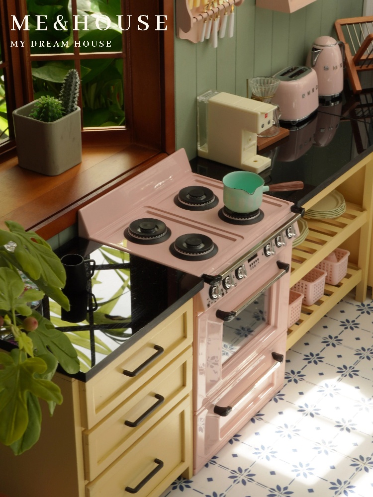 Fogão metálico para Doll House - Kitchen Appliances Oven avaliação e preço