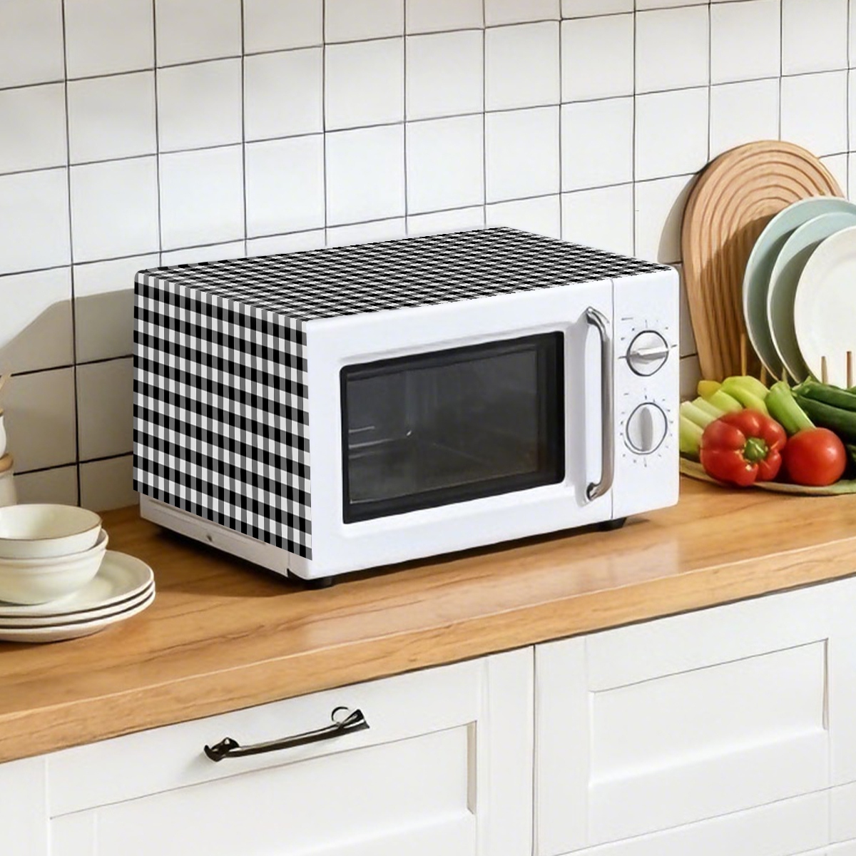 Capa Protetora para Micro-onda - Kitchen Appliances In White avaliação e preço